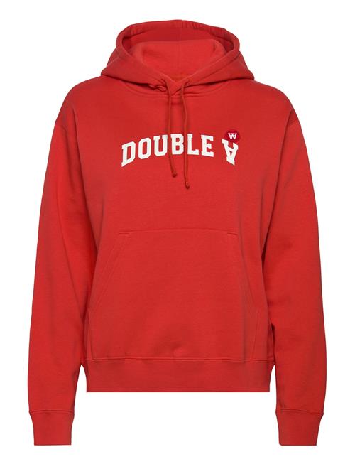 Se Double A by Wood Wood Jenn Arch Hoodie Double A By Wood Wood Red ved Booztlet