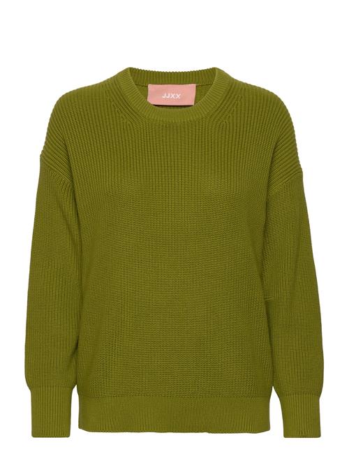 Se JJXX Jxmila Twist Crew Neck Knit Noos JJXX Green ved Booztlet