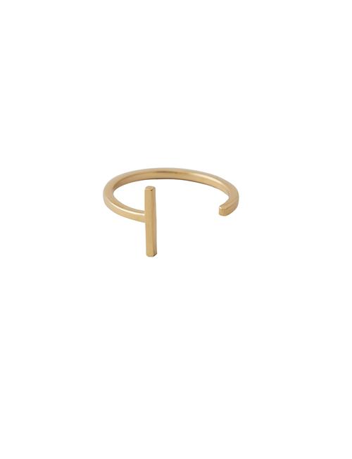 Design Letters Ring A-Z Gold Design Letters Gold