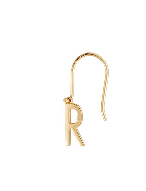 Initial Ear Hanger Design Letters Gold