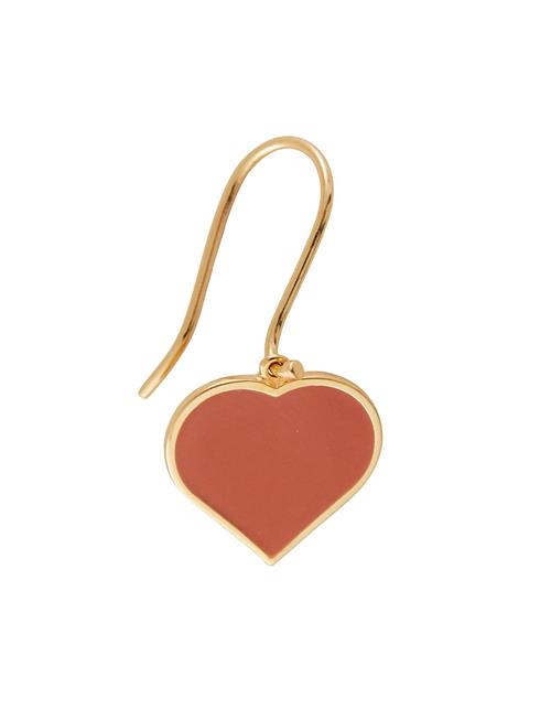 Se Design Letters Big Heart Enamel Ear Hanger Gold 1 Pcs Design Letters Orange ved Booztlet