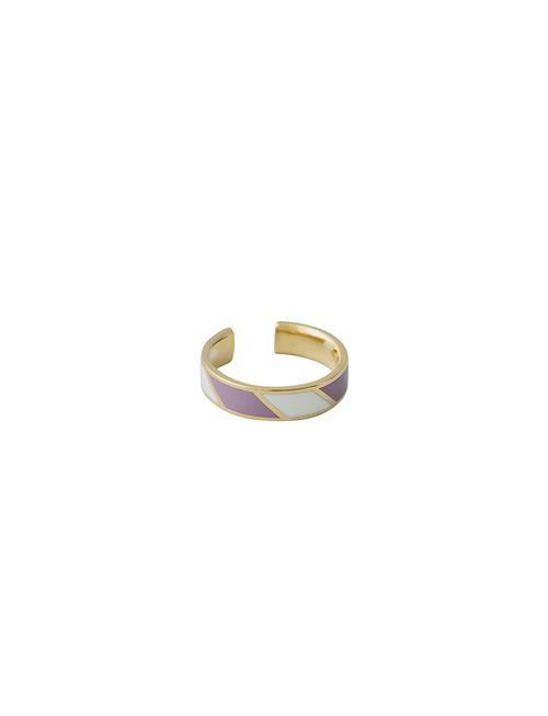 Design Letters Striped Candy Ring Design Letters Purple