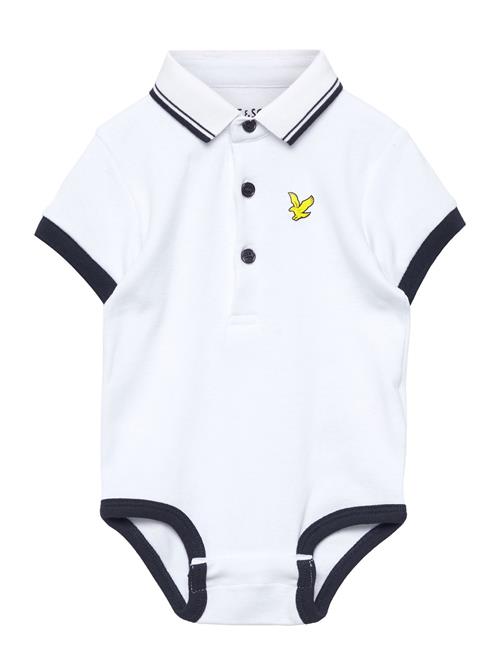 Lyle & Scott Junior Tipped Polo Romper Hanging Lyle & Scott Junior Patterned