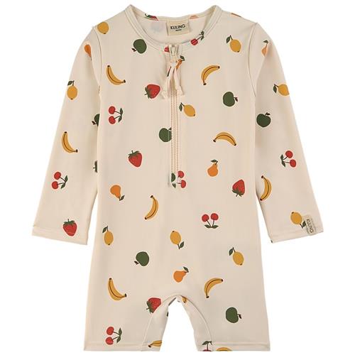 Se Kuling Paros Mønstret UV-dragt Med Frugter Fruit |  | 74/80 cm ved Babyshop