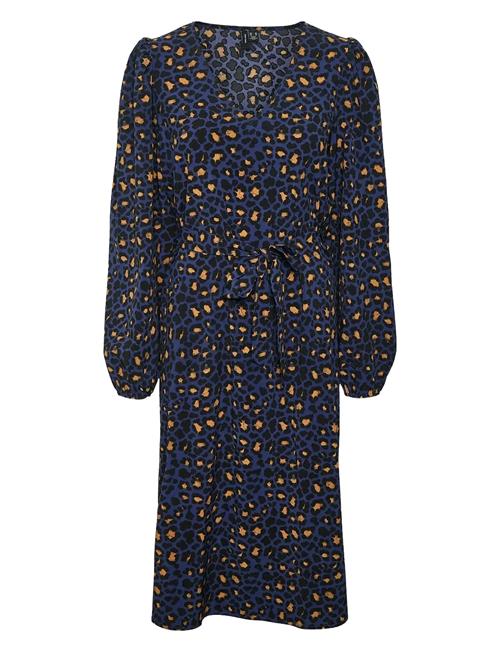 Vmanne Ls Calf Dress Wvn Vero Moda Brown