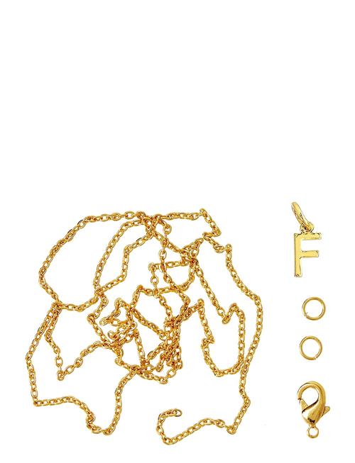 Se Me & My Box Letter F Gp With O-Ring, Chain And Clasp Me & My Box Gold ved Booztlet