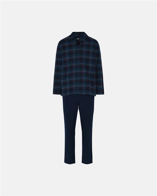 Pyjamas | 100 flannel bomuld | Blåternet