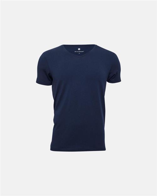 T-shirt v-hals | Bambusviskose | Marine