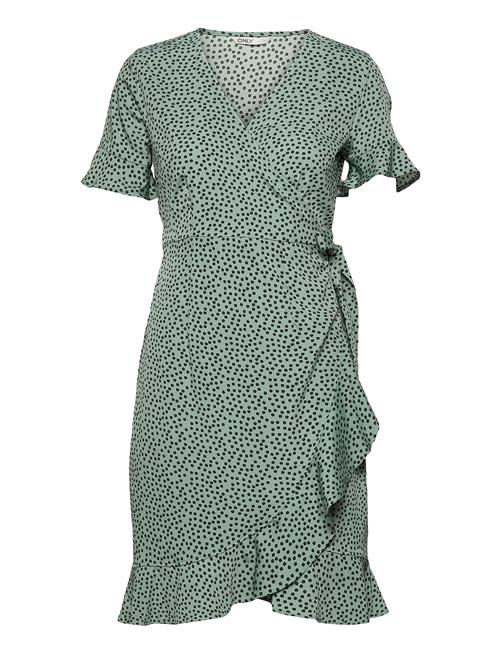 ONLY Onlolivia S/S Wrap Dress Wvn Noos ONLY Green