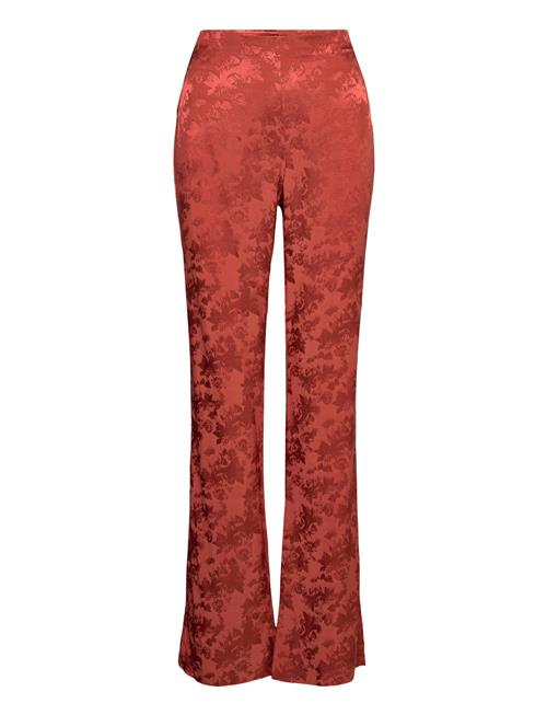 Jacquard Fluid Trousers Mango Brown