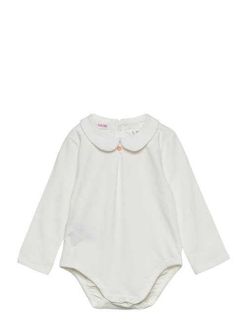 Mango Cotton Bodysuit With Classic Neck Mango White