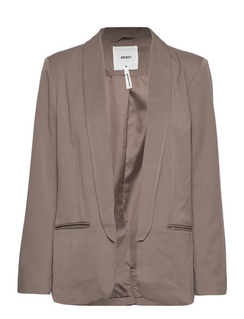 Se Object Objlisa L/S Blazer Noos Object Brown ved Booztlet