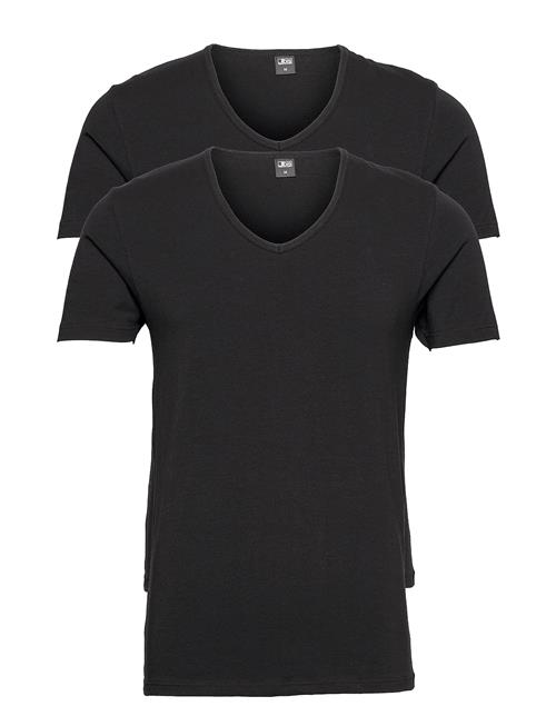 Se JBS Jbs 2-Pack T-Shirt V-Neck Gots JBS Black ved Booztlet