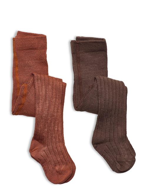 Minymo Stocking - Rib Minymo Brown