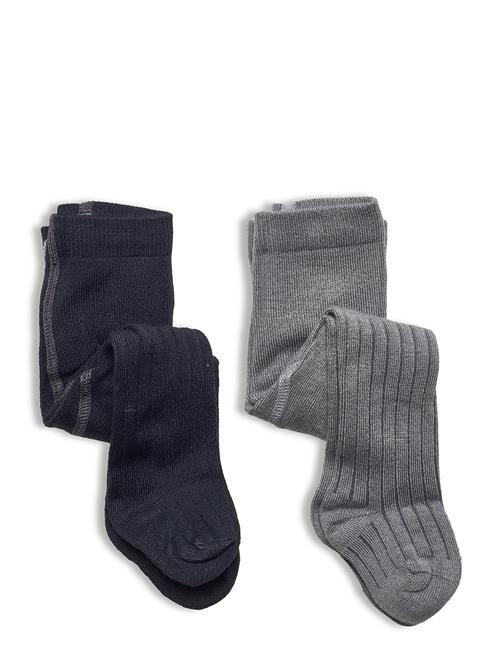 Minymo Stocking - Rib Minymo Grey