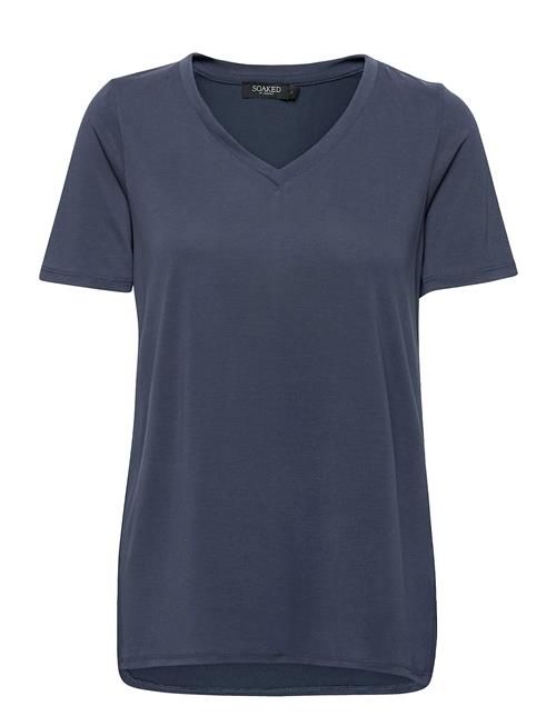 Slcolumbine Over T-Shirt Ss Soaked In Luxury Navy