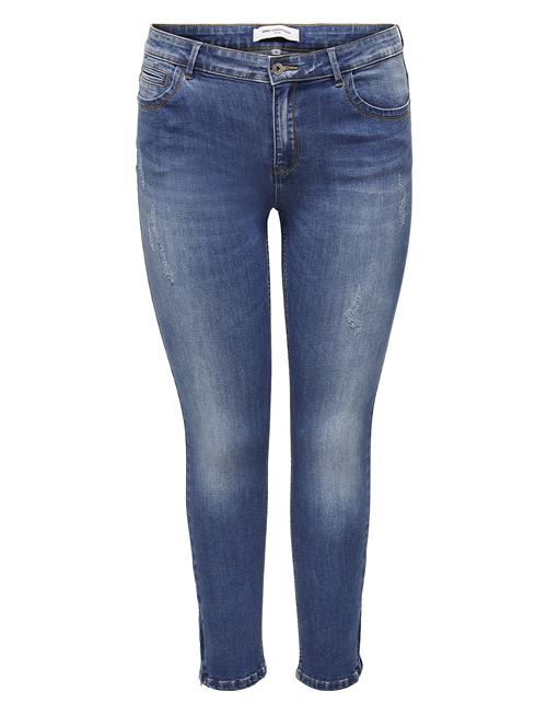 Se ONLY Carmakoma Carkarla Reg Ank Sk Jeans Bj11336 Noos ONLY Carmakoma Blue ved Booztlet