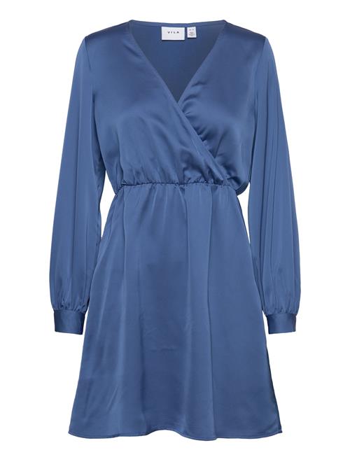 Vila Viellette Wrap L/S Dress/Su- Noos Vila Blue