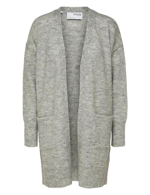 Slflulu New Ls Knit Long Cardigan B Selected Femme Grey