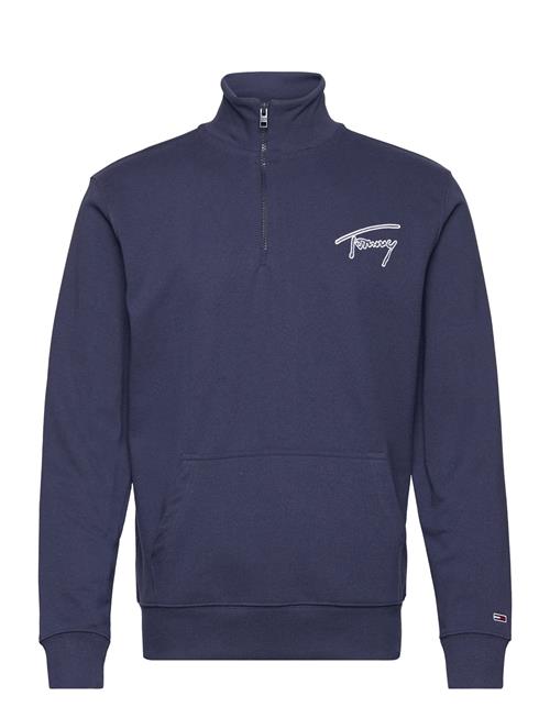 Tommy Jeans Tjm Reg Signature Half Zip Tommy Jeans Navy