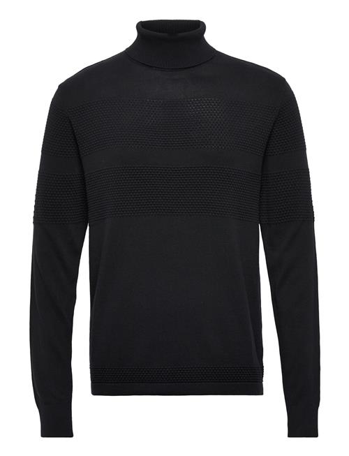 Se Selected Homme Slhmaine Ls Knit Roll Neck W Noos Selected Homme Black ved Booztlet