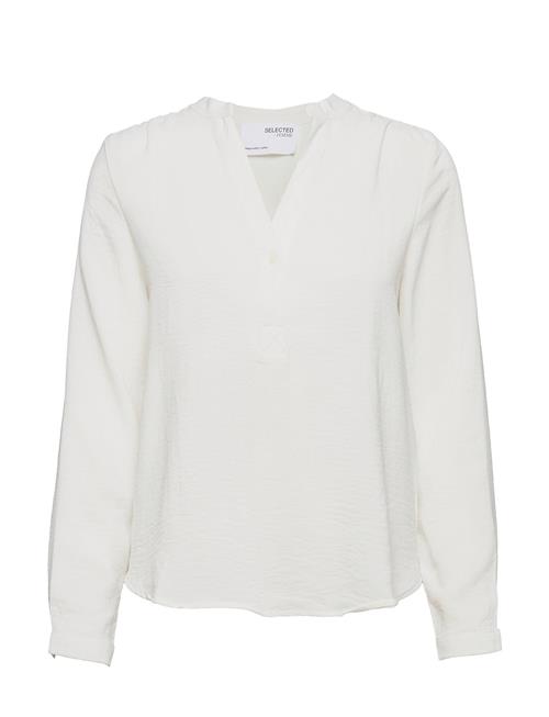 Se Selected Femme Slfmivia Ls Top B Noos Selected Femme White ved Booztlet