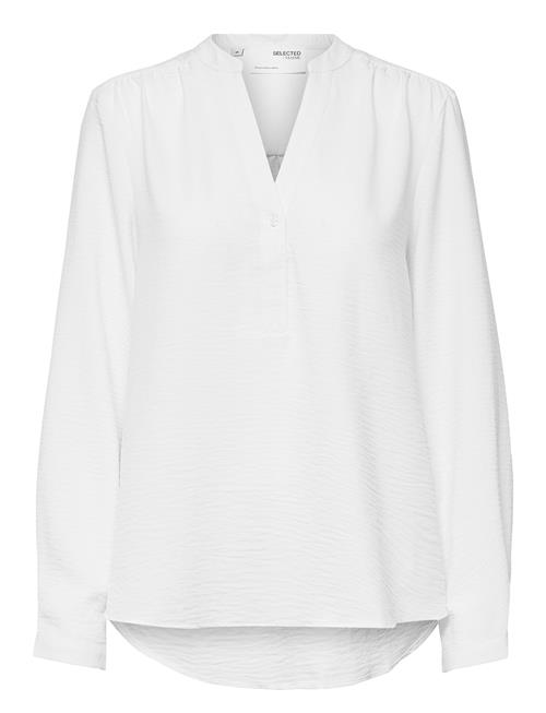 Slfmivia Ls Top B Noos Selected Femme White