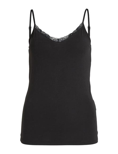 Vidaisy Lace Singlet - Noos Vila Black