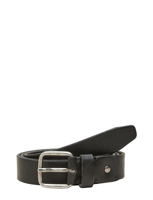 Se Selected Homme Slhhenry Leather Belt Noos Selected Homme Black ved Booztlet