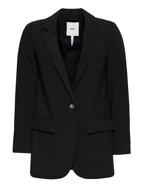 Se Object Objsigrid L/S Blazer Noos Object Black ved Booztlet