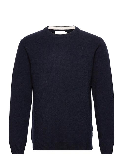 Se Casual Friday Cfkarl Crew Neck Bounty Knit Casual Friday Navy ved Booztlet