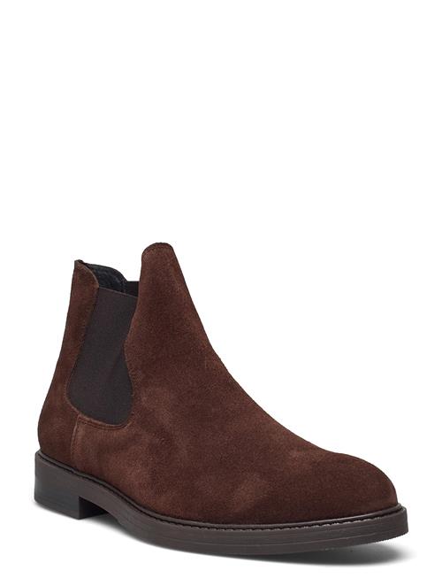 Selected Homme Slhblake Suede Chelsea Boot Noos Selected Homme Brown