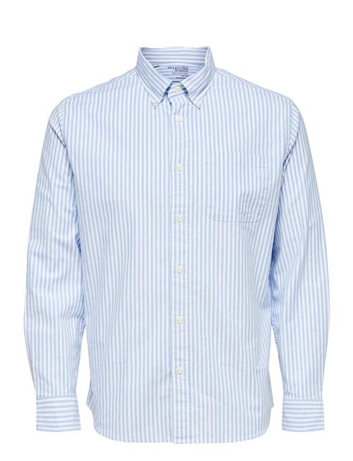 Slhregrick-Ox Flex Shirt Ls S Selected Homme Blue