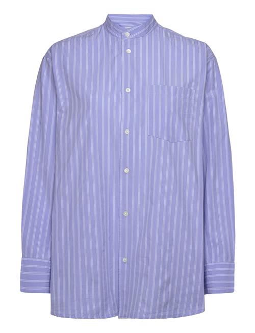 Wood Wood Charlize Poplin Stripe Shirt Wood Wood Purple