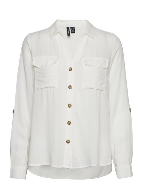 Vero Moda Vmbumpy L/S Shirt New Wvn Ga Noos Vero Moda White