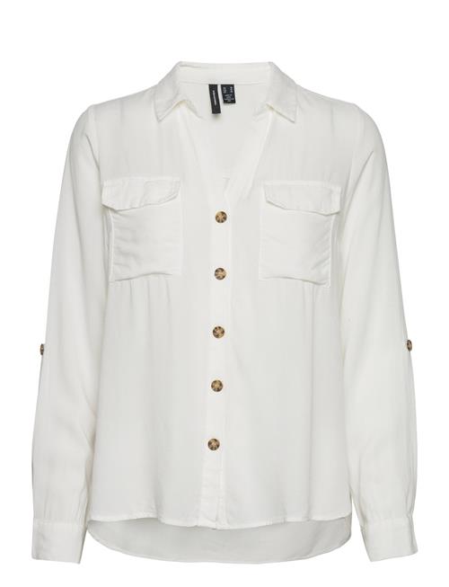 Vmbumpy L/S Shirt New Wvn Noos Vero Moda White