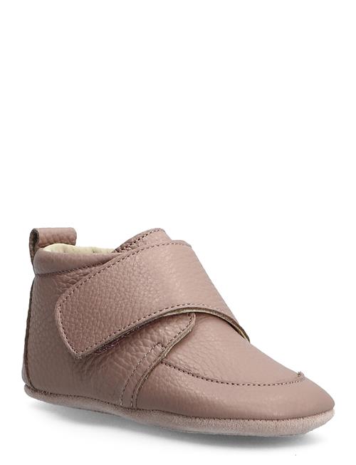 En Fant Baby Leather Slippers En Fant Beige