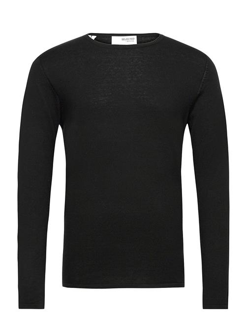 Selected Homme Slhrome Ls Knit Crew Neck Noos Selected Homme Black