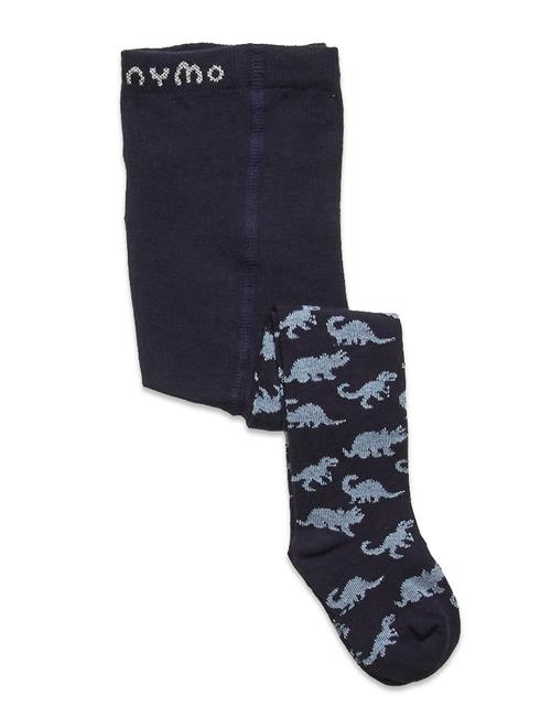 Minymo Baby Stocking W. Pattern Minymo Blue