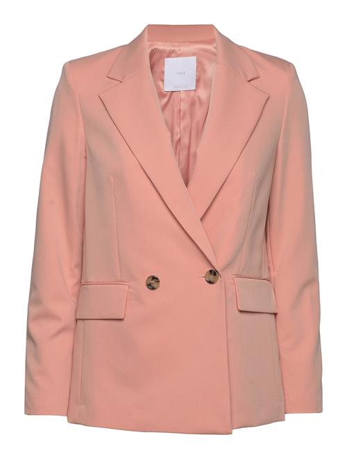 Se Mango Double-Breasted Blazer Mango Pink ved Booztlet