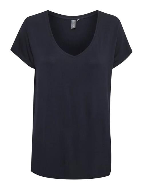 Cupoppy V-Neck T-Shirt Culture Navy