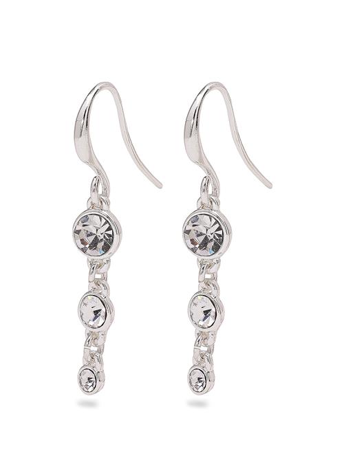 Se Pilgrim Lucia Recycled Crystal Earrings Pilgrim Silver ved Booztlet