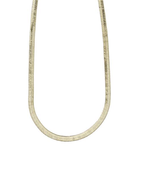 Noreen Recycled Flat Snakechain Necklace Pilgrim Gold