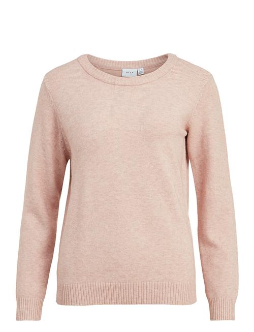 Viril O-Neck L/S Knit Top Vila Pink