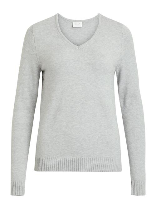 Vila Viril V-Neck L/S Knit Top - Noos Vila Grey