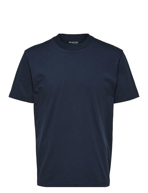 Selected Homme Slhcolman Ss O-Neck Tee Noos Selected Homme Navy