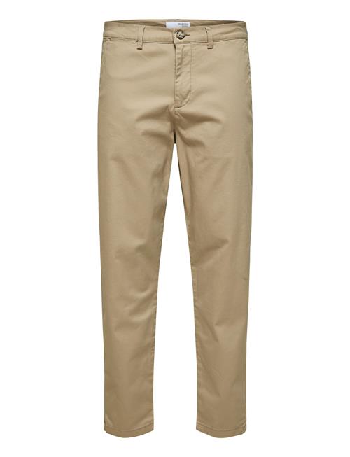 Se Selected Homme Slh172-Slimtape-New Miles Flex Pant N Selected Homme Beige ved Booztlet