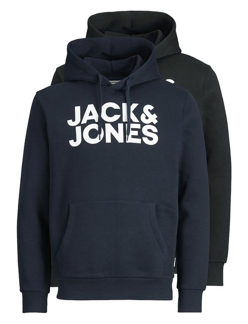 Se Jack & Jones Jjecorp Logo Sweat Hood 2Pk Mp Noos Jack & J S Black ved Booztlet