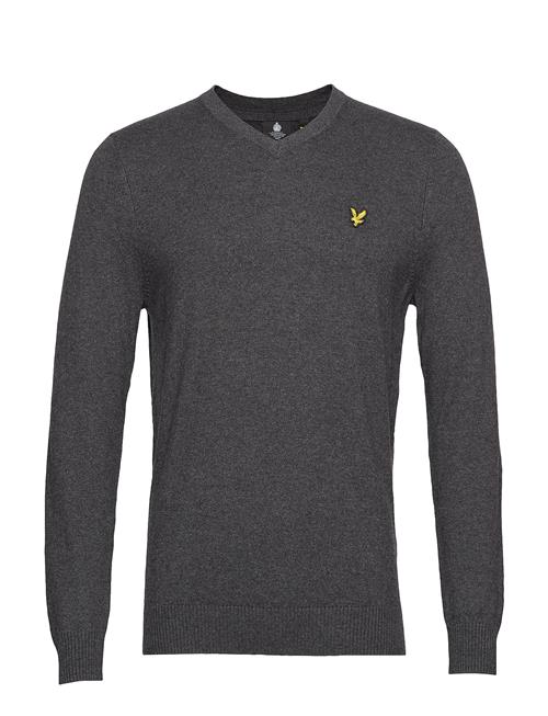 Cotton Merino V Neck Jumper Lyle & Scott Grey