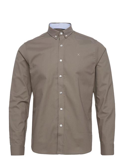 Clean Cut Copenhagen Oxford Stretch Plain L/S Clean Cut Copenhagen Khaki